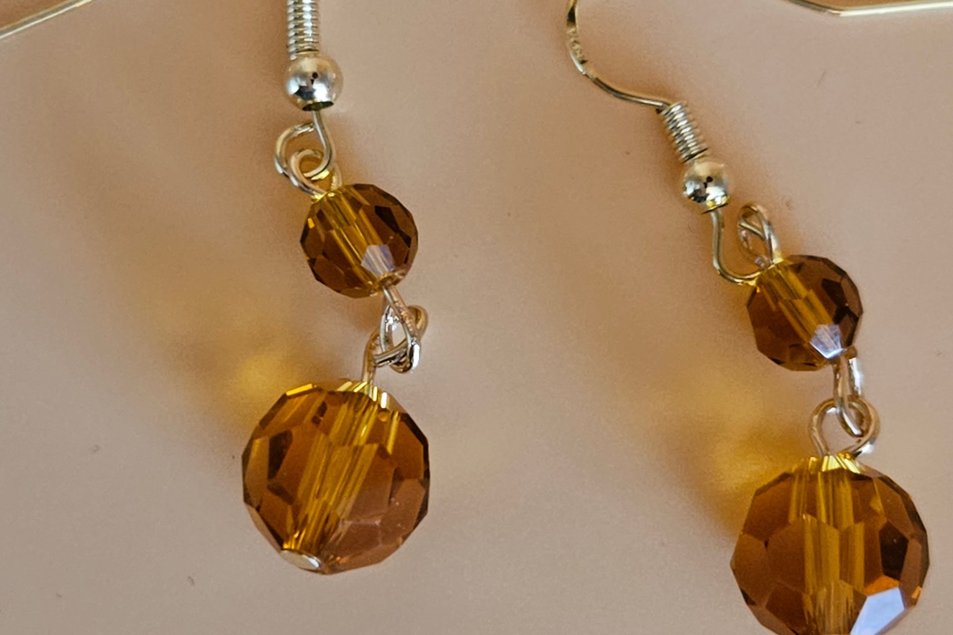 Austrian Bronze Glow Earrings