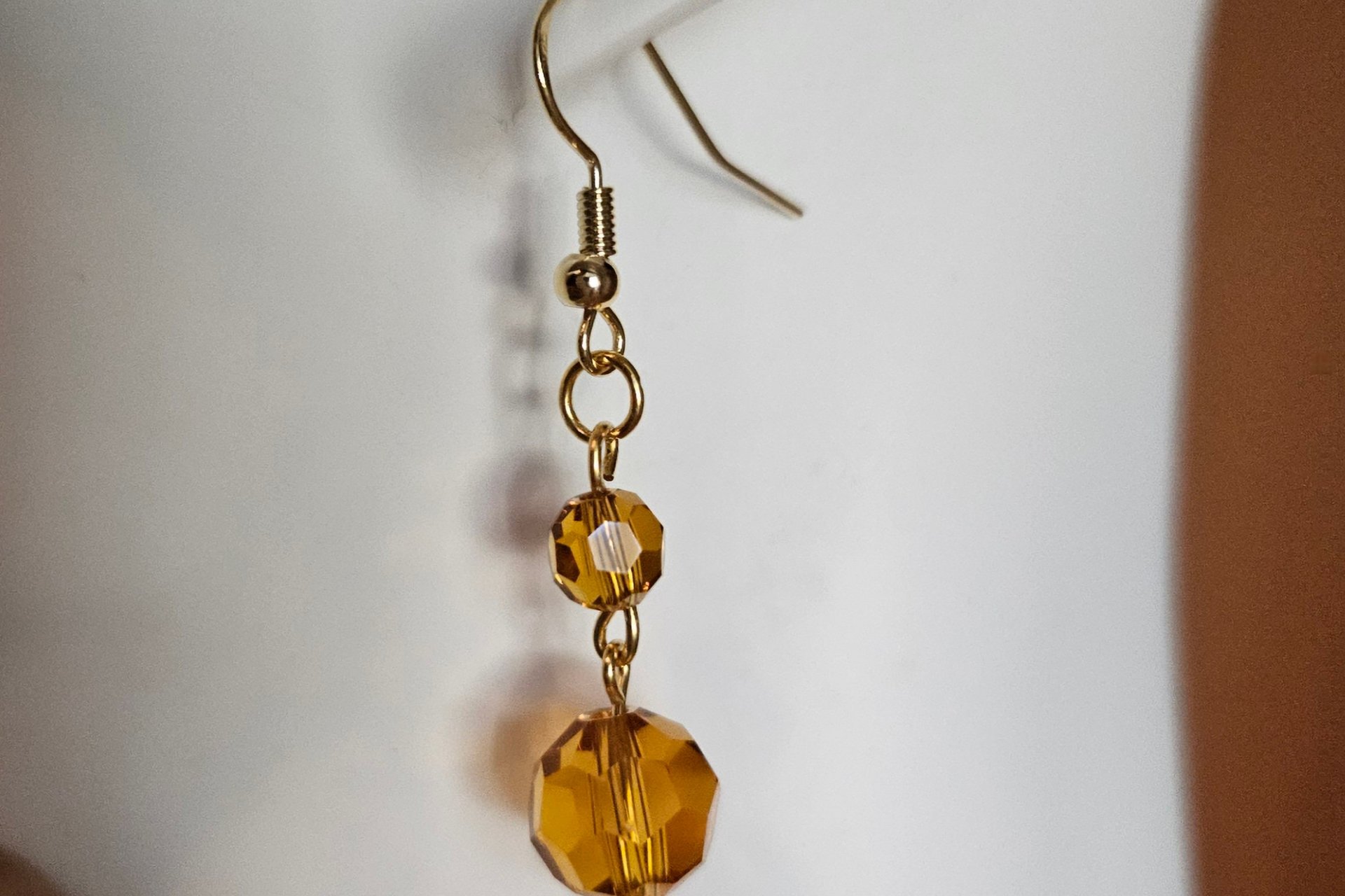 Austrian Bronze Glow Earrings