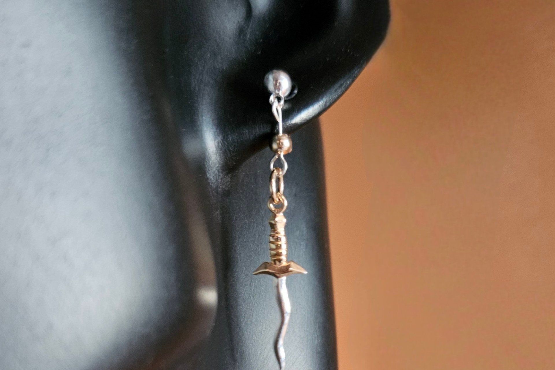 Sterling Dagger Earrings for Men or Women