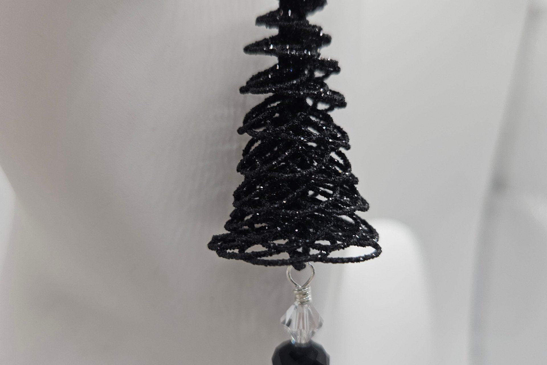 Black Christmas Tree Earrings or ornaments
