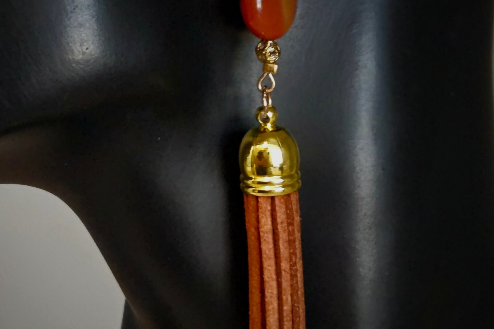 Leather Tassel Earrings