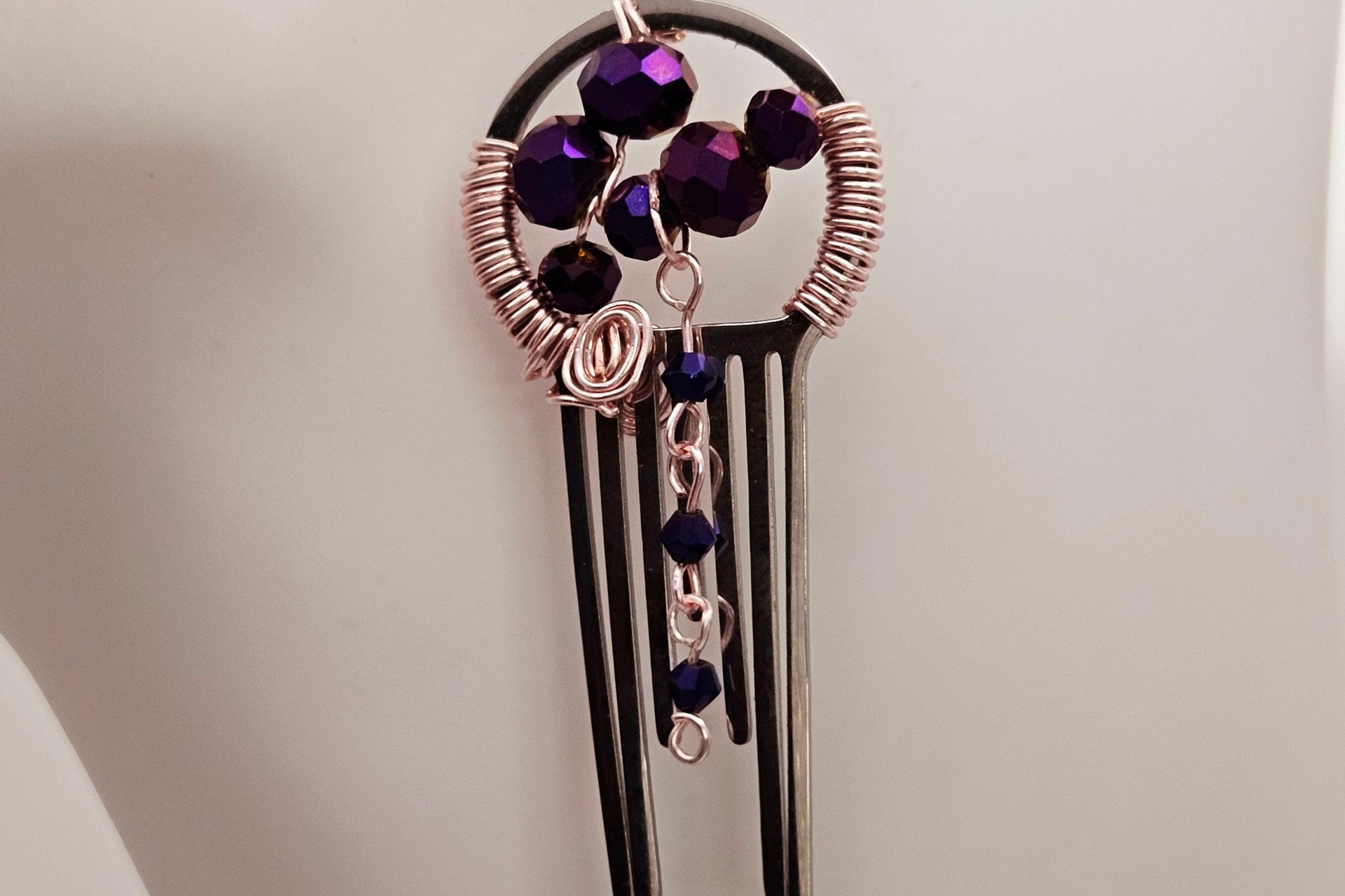 Wrapped in Purple Fire Earrings