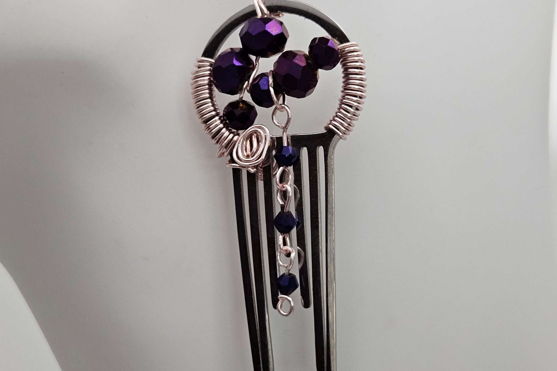 Wrapped in Purple Fire Earrings