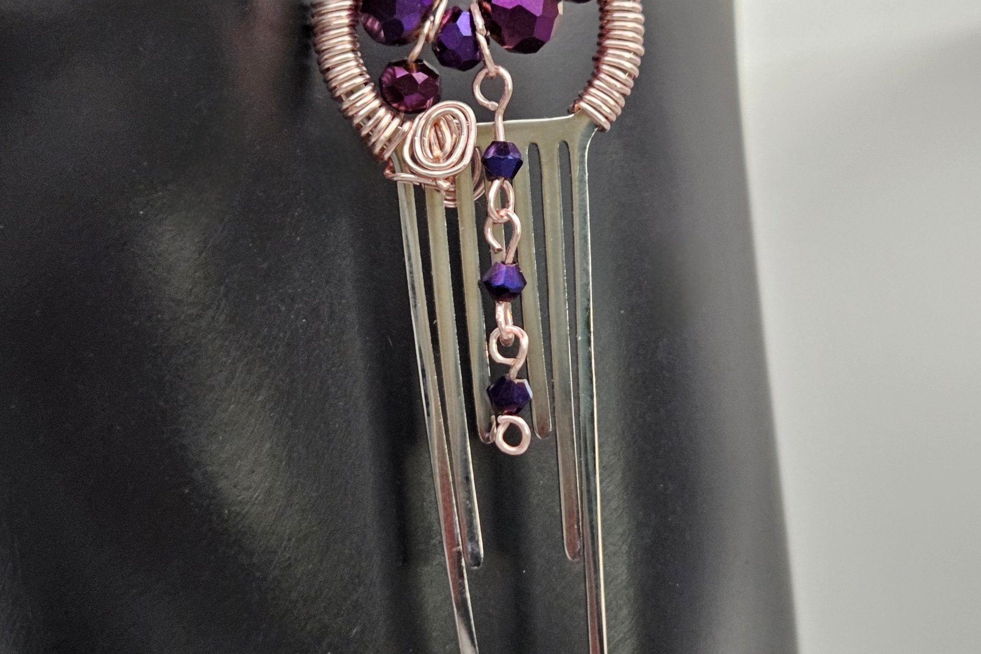 Wrapped in Purple Fire Earrings