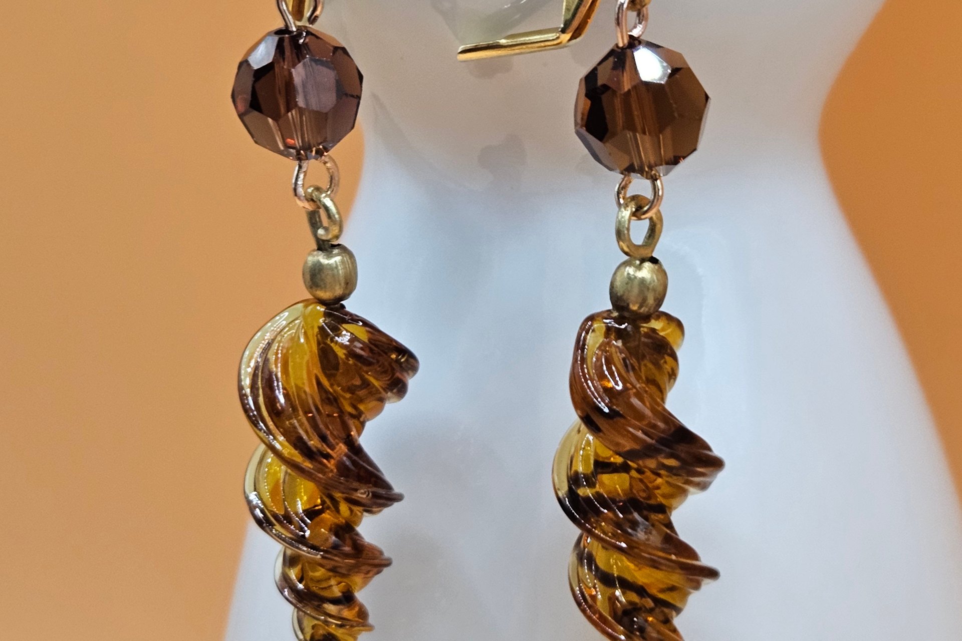 Tortoise Swirl Earrings