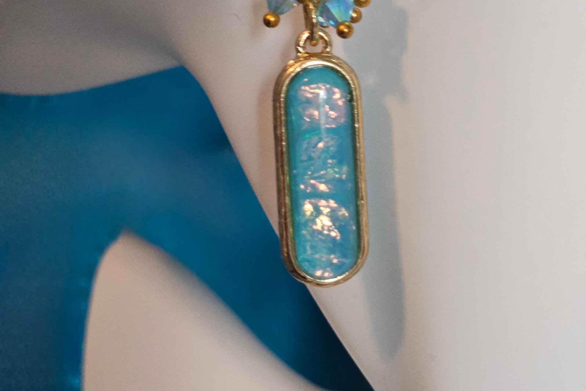 Opal Illusion earrings