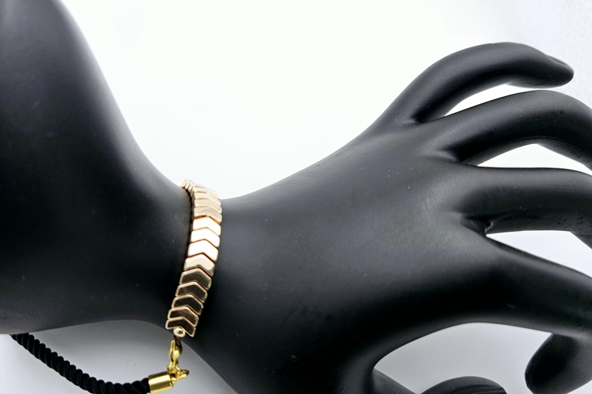 Golden Chevron Bolo Bracelet