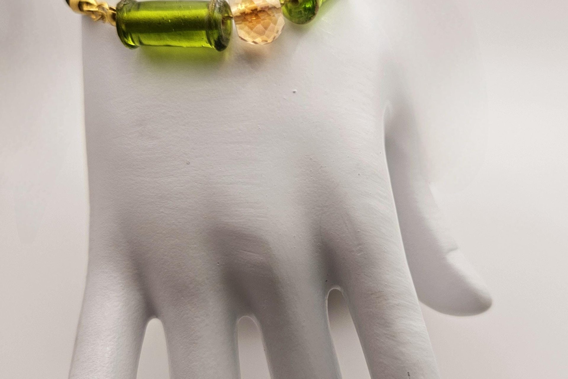 Emerald Glow Bolo Bracelet