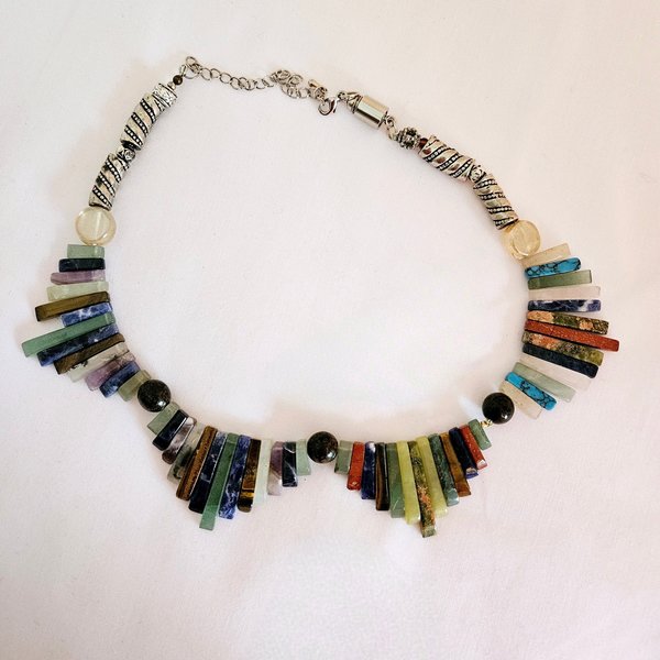 Enchantment of the Nile Multi-Gemstone Necklace