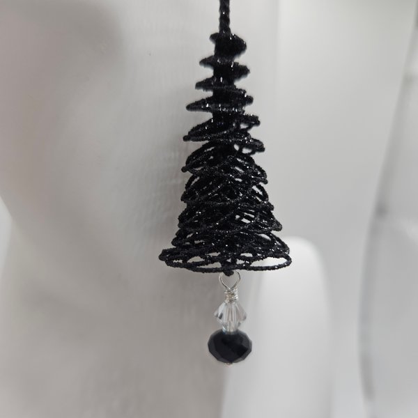 Black Christmas Tree Earrings or ornaments