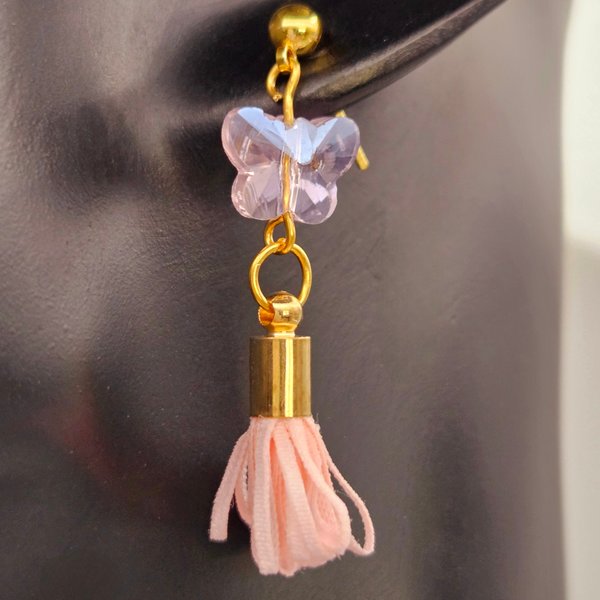 Pink Butterfly Tassels for Little or Big Girls